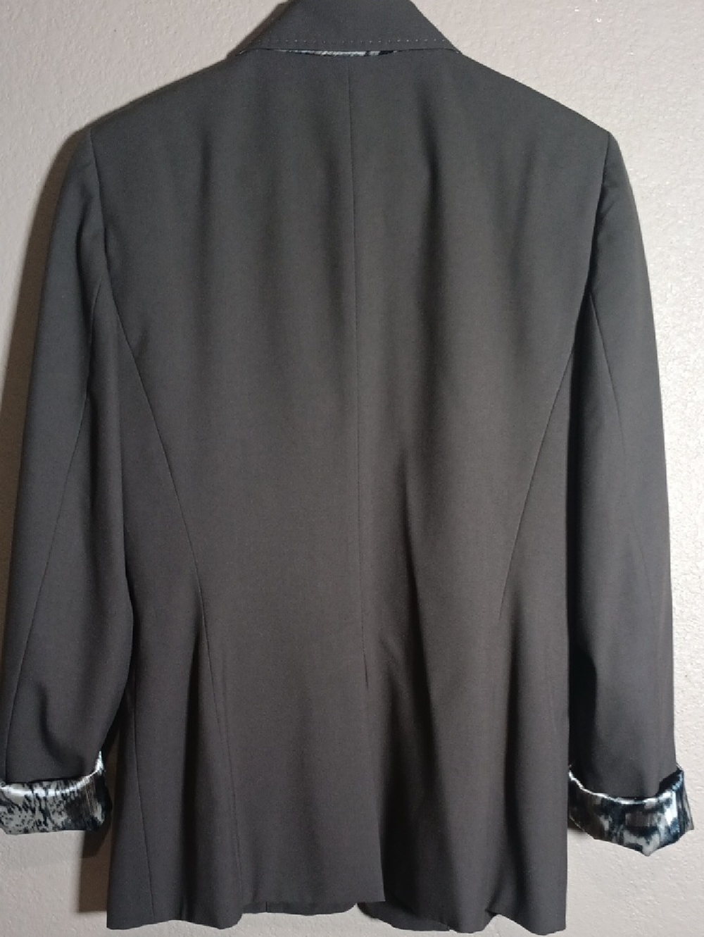 Womens Black Single-Button Blazer - Picture 8 of 12